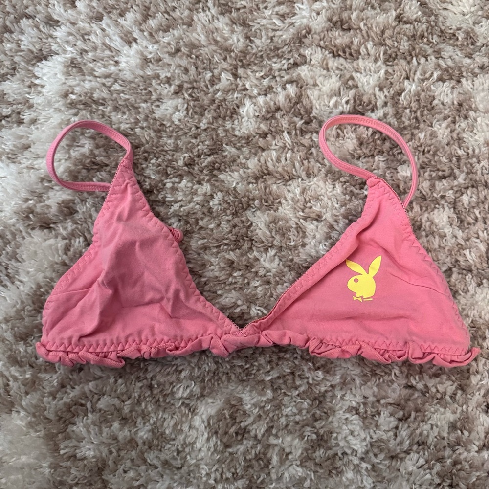 PLAYBOY Pink Ruffle Bralette